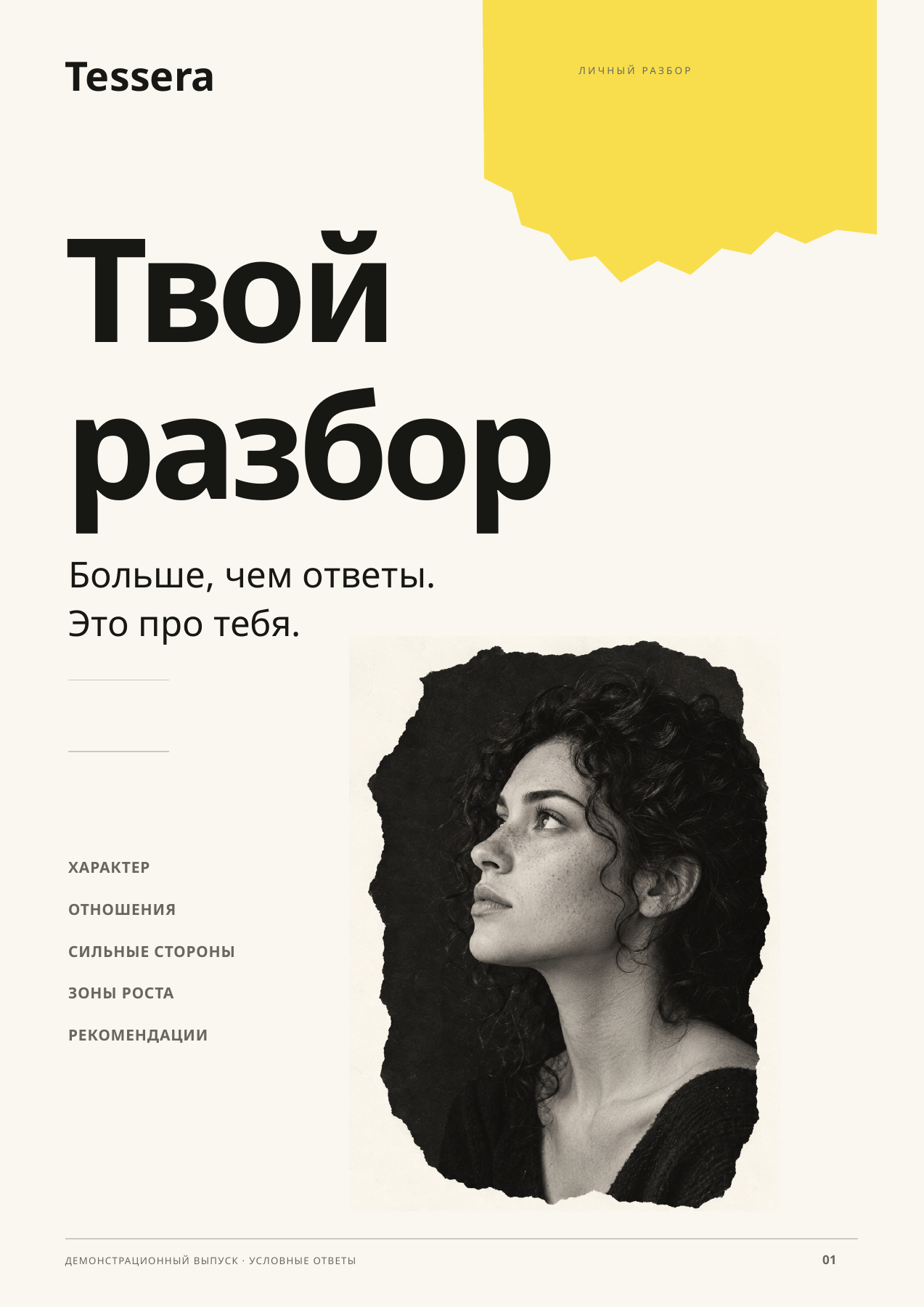 Обложка личного разбора Тессэры